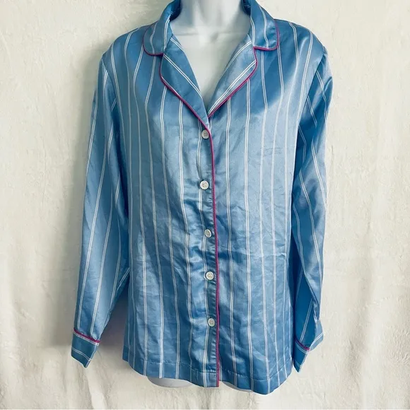 Charter Club • Silky Blue Striped Pajamas