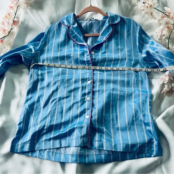 Charter Club • Silky Blue Striped Pajamas