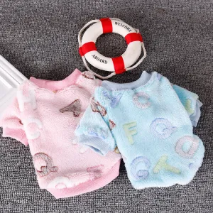 Chihuahua Puppy Clothes For Small Dogs  Fleece Soft Dog Clothing Outfit Pajamas Winter Pug Pet Clothes Blue S M L For Yorkie
