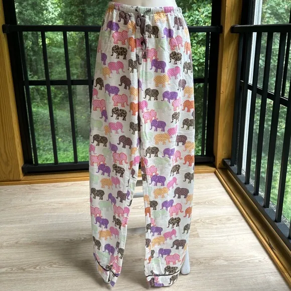 Colorful Elephants Pajama Set ~ M/L