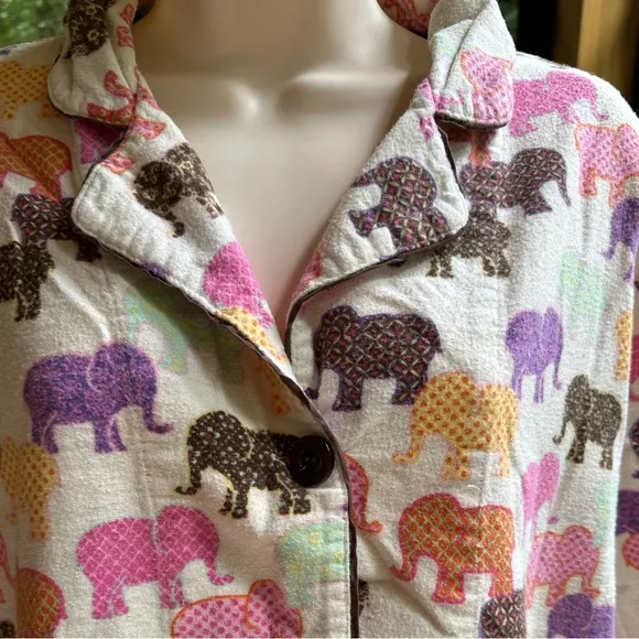 Colorful Elephants Pajama Set ~ M/L