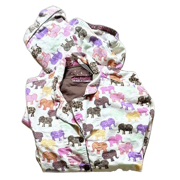 Colorful Elephants Pajama Set ~ M/L