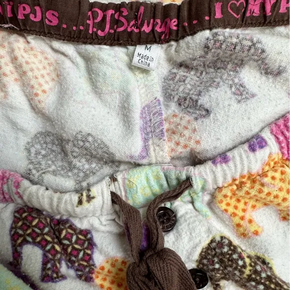 Colorful Elephants Pajama Set ~ M/L