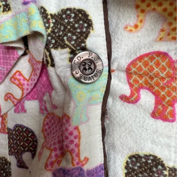 Colorful Elephants Pajama Set ~ M/L