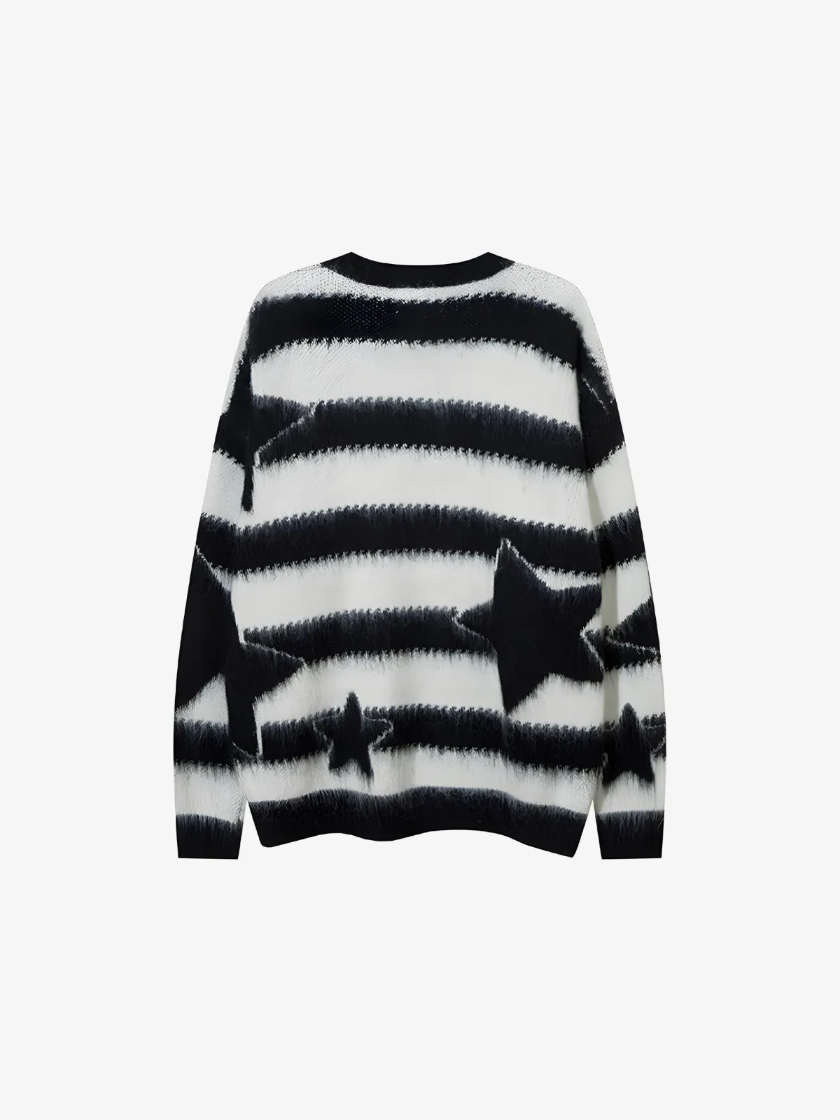 CONTRAST STRIPED SWEATER