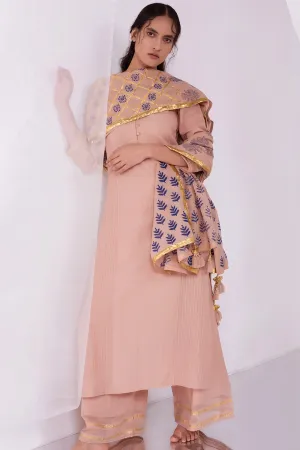 Cream gota pyjama set