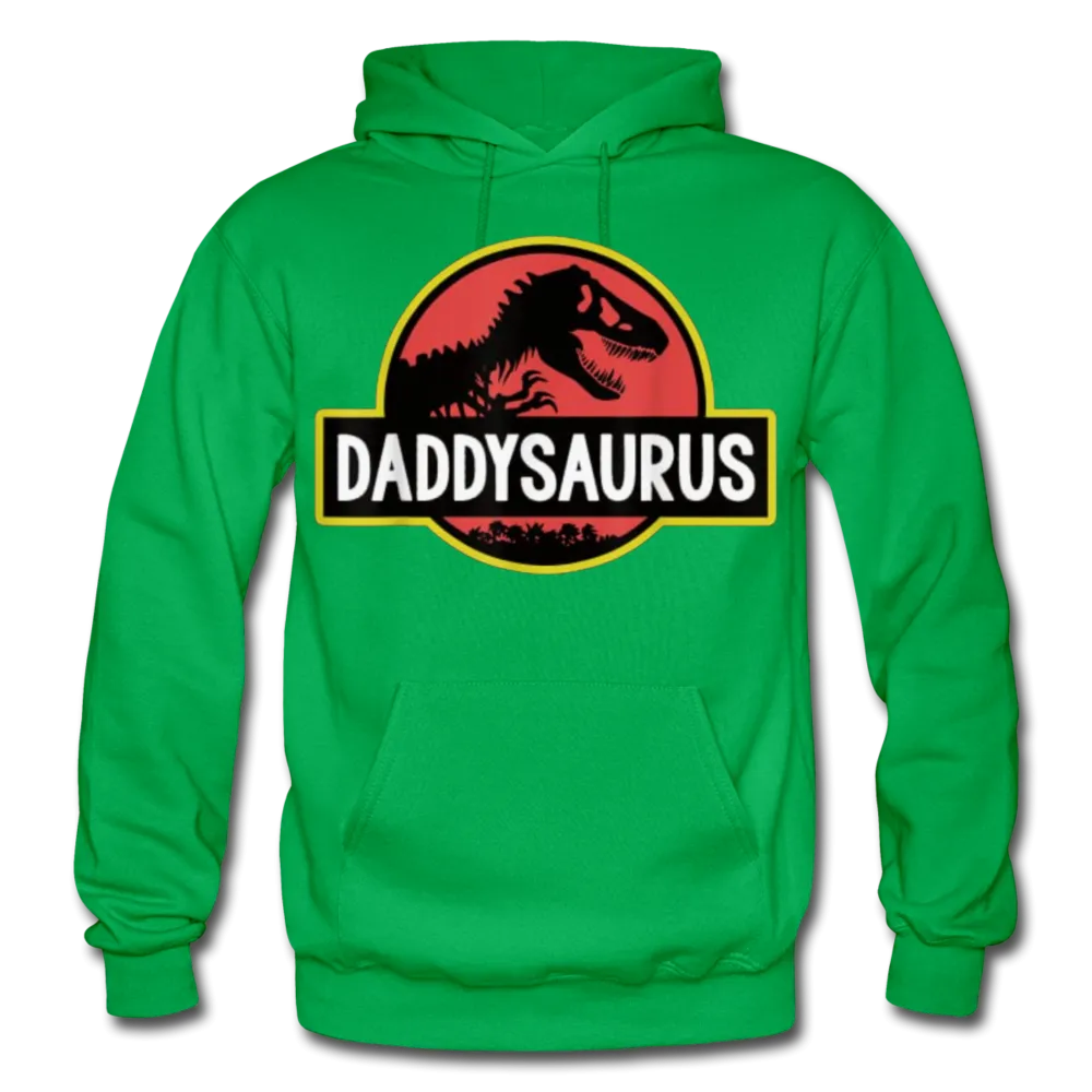 Daddysaurus Jurassic Park Father's Day Men's Premium Adult Pullover Hoodie