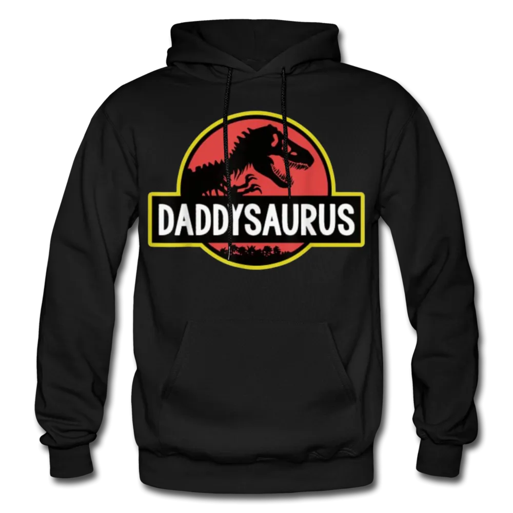 Daddysaurus Jurassic Park Father's Day Men's Premium Adult Pullover Hoodie