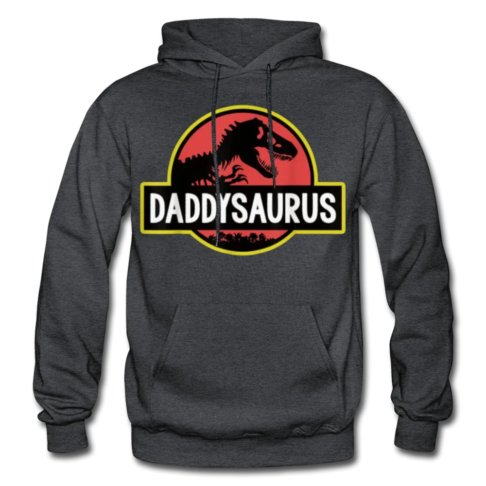 Daddysaurus Jurassic Park Father's Day Men's Premium Adult Pullover Hoodie