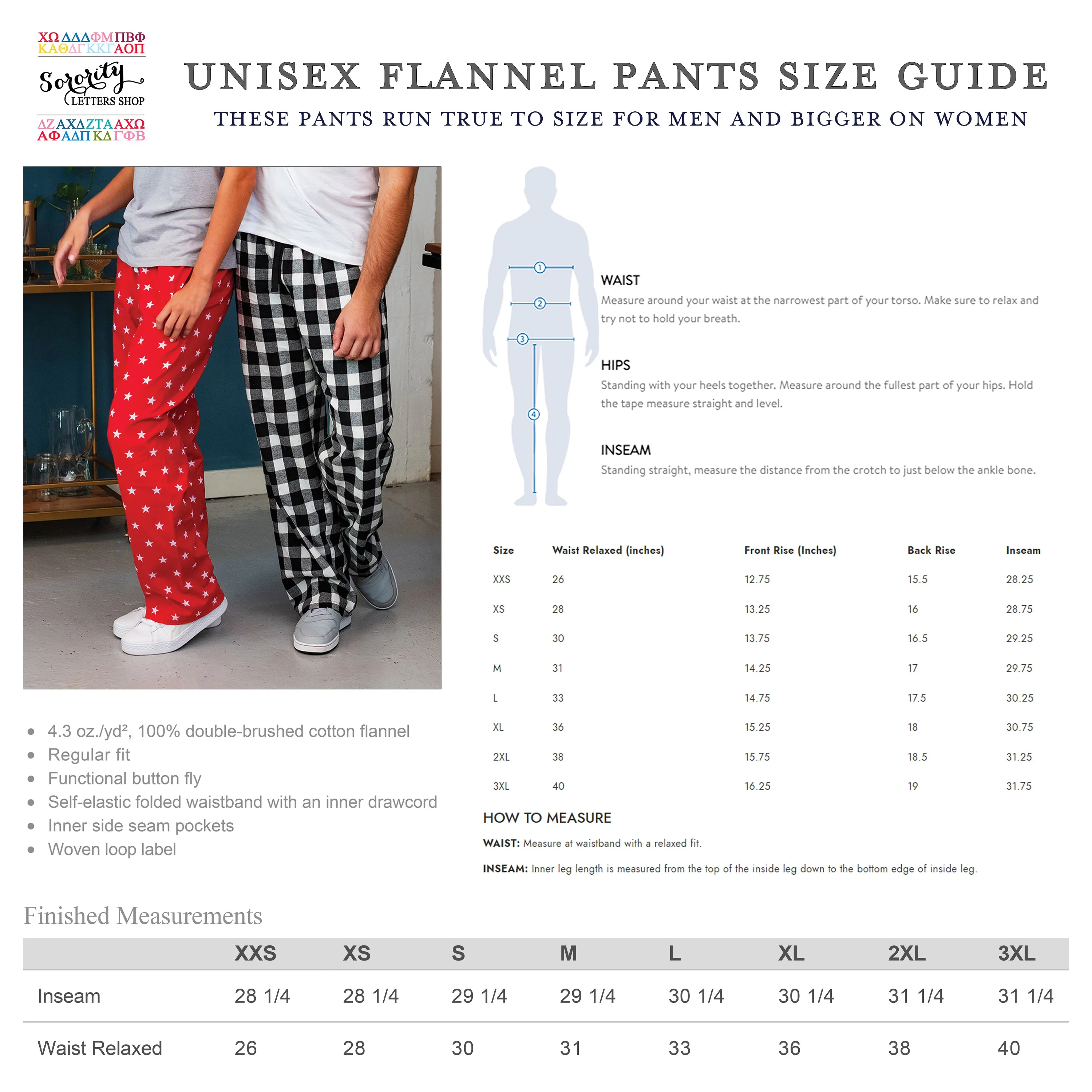 Delta Gamma Flannel Pants