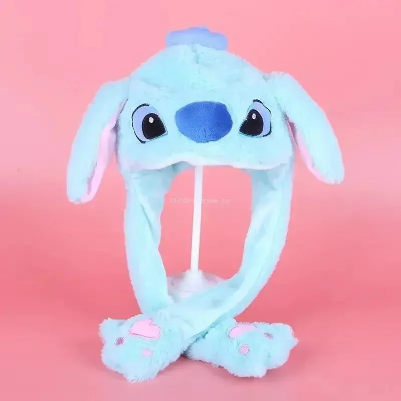 Disney Stitch Winter Pajamas Kids Sleepwear Blue Pink Stich Onesies Children Boys Girls Unisex Flannel Nightie Home Clothes Sets