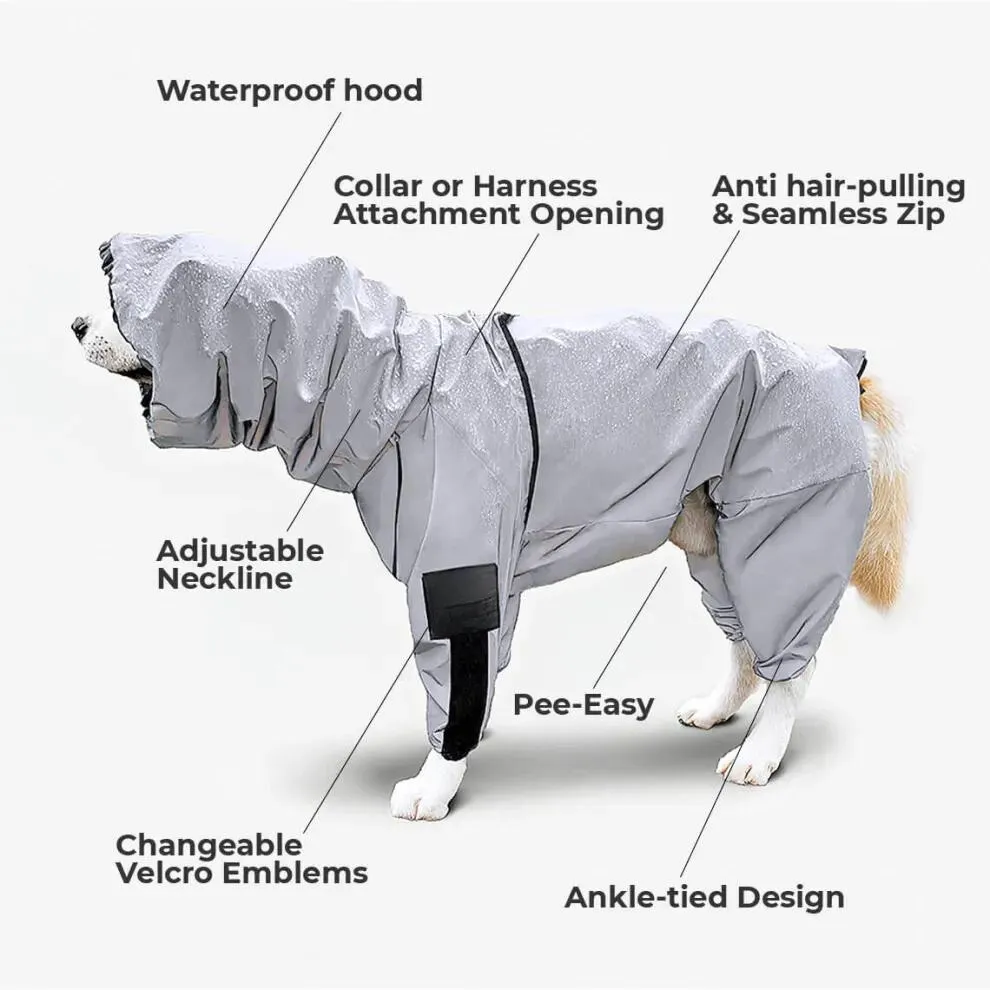 Dog Raincoat With Hood