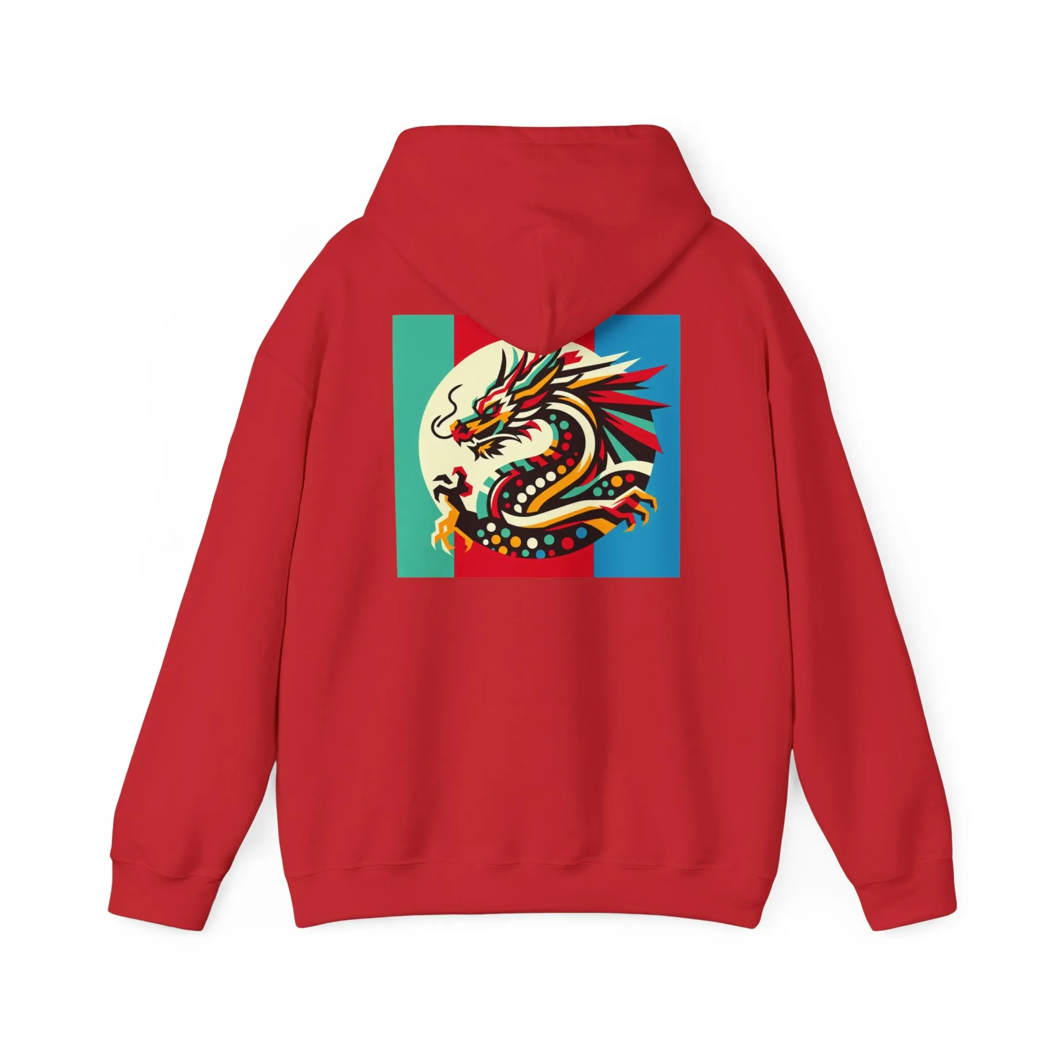 Dragon Divided Pop Art – Colorblock Myth Drop
