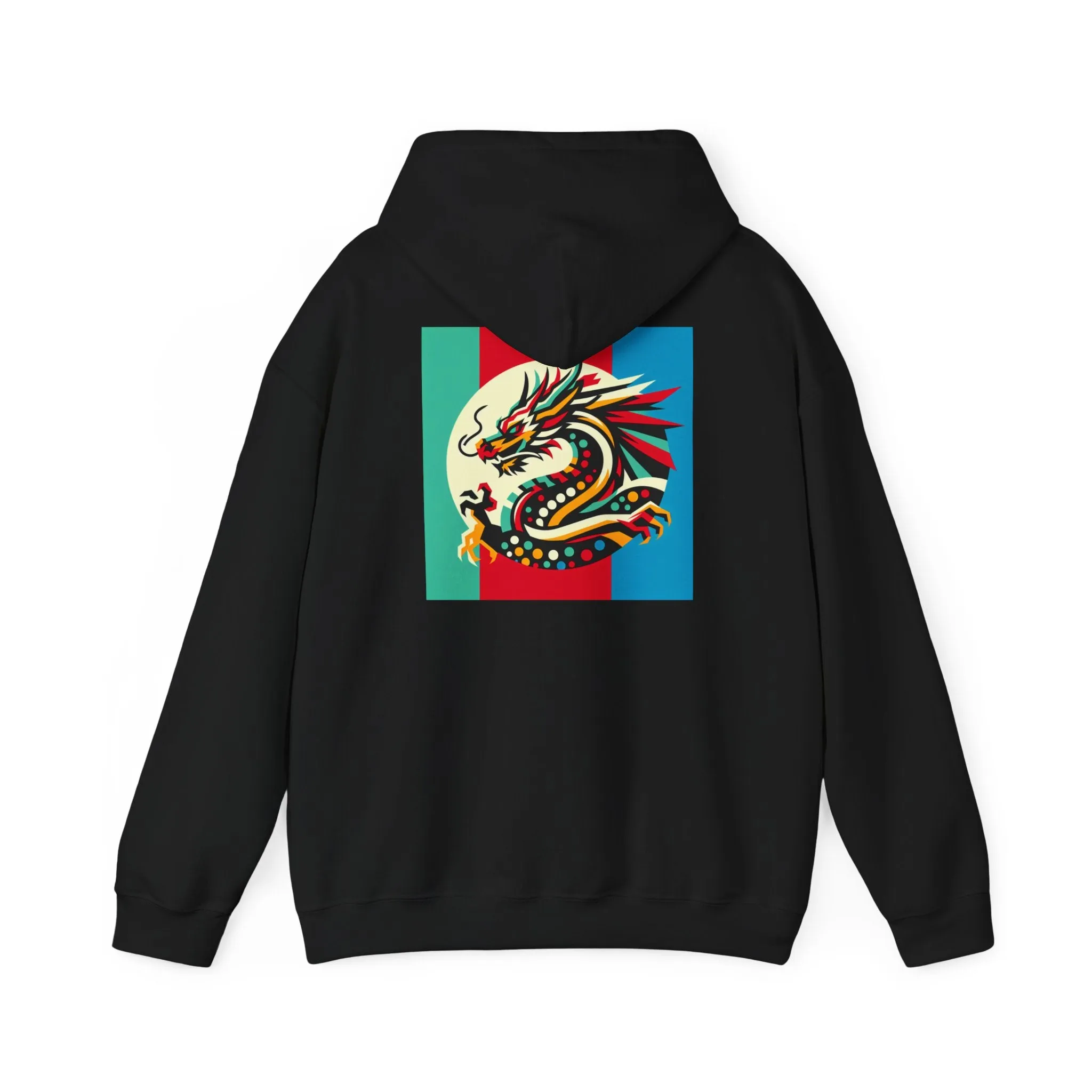Dragon Divided Pop Art – Colorblock Myth Drop