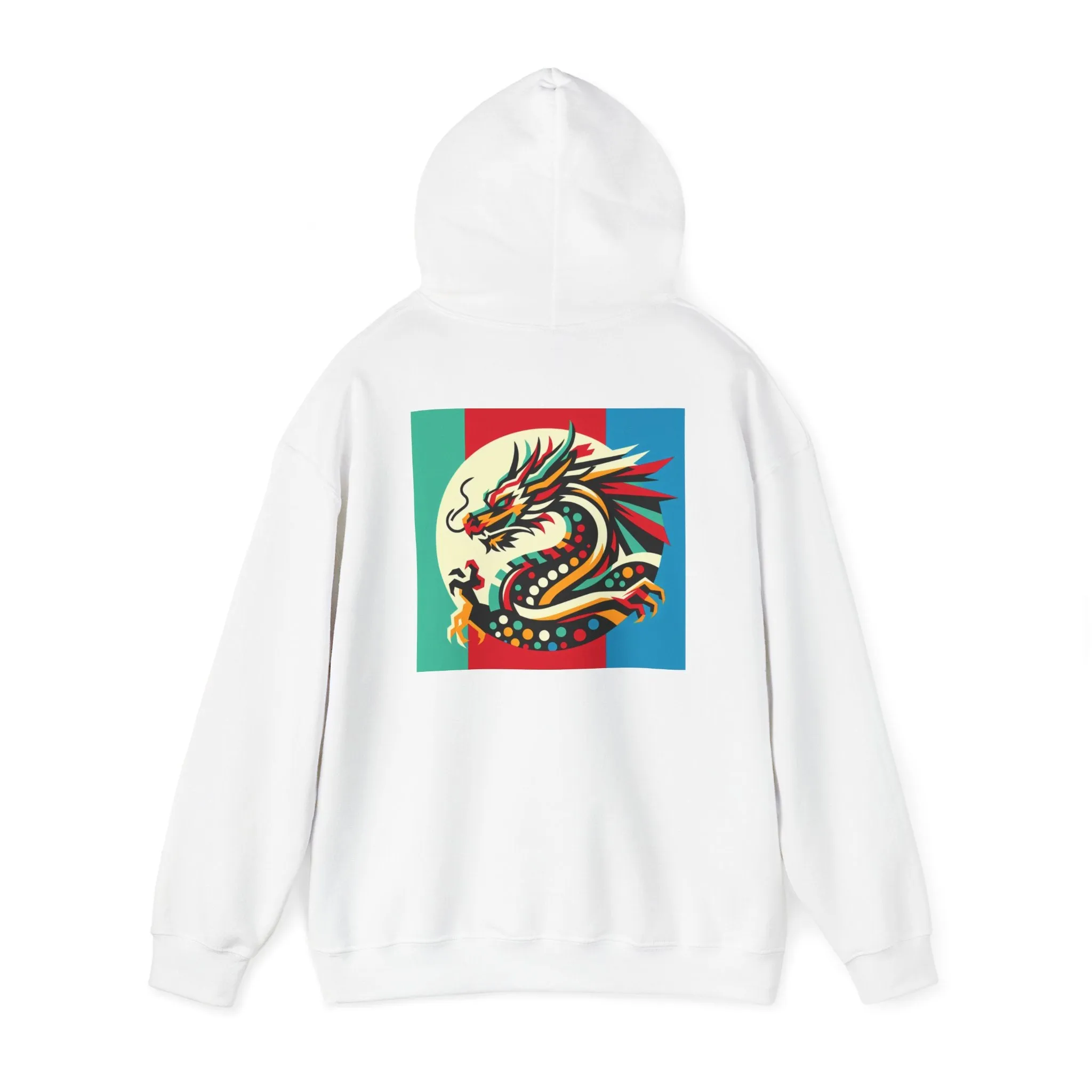 Dragon Divided Pop Art – Colorblock Myth Drop
