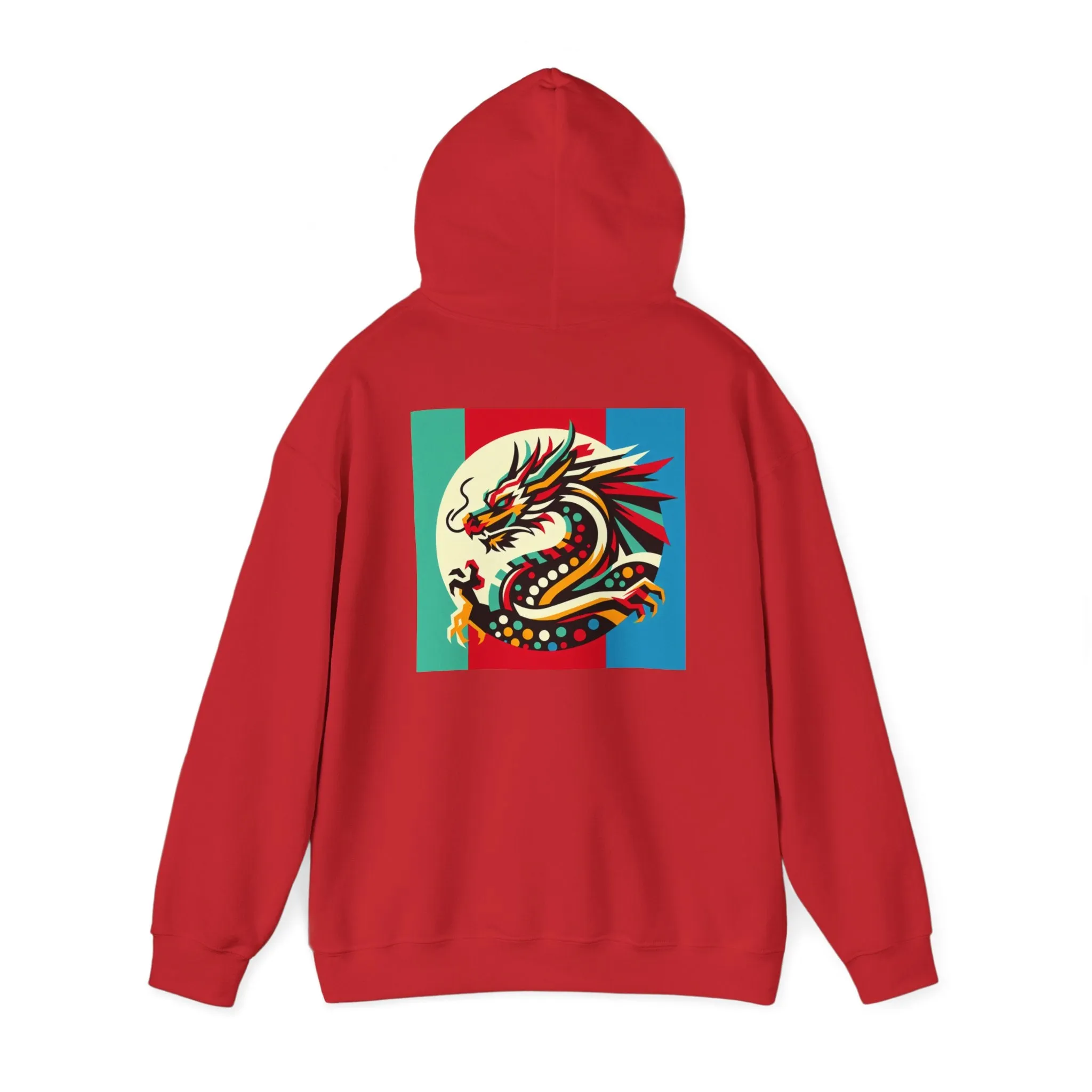 Dragon Divided Pop Art – Colorblock Myth Drop