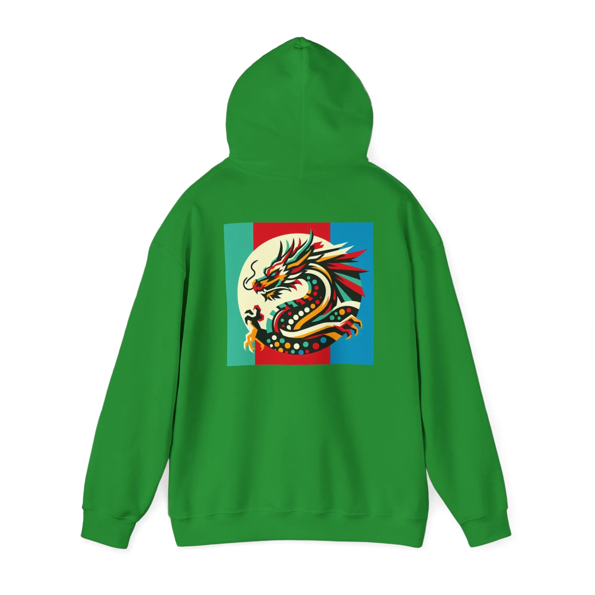 Dragon Divided Pop Art – Colorblock Myth Drop
