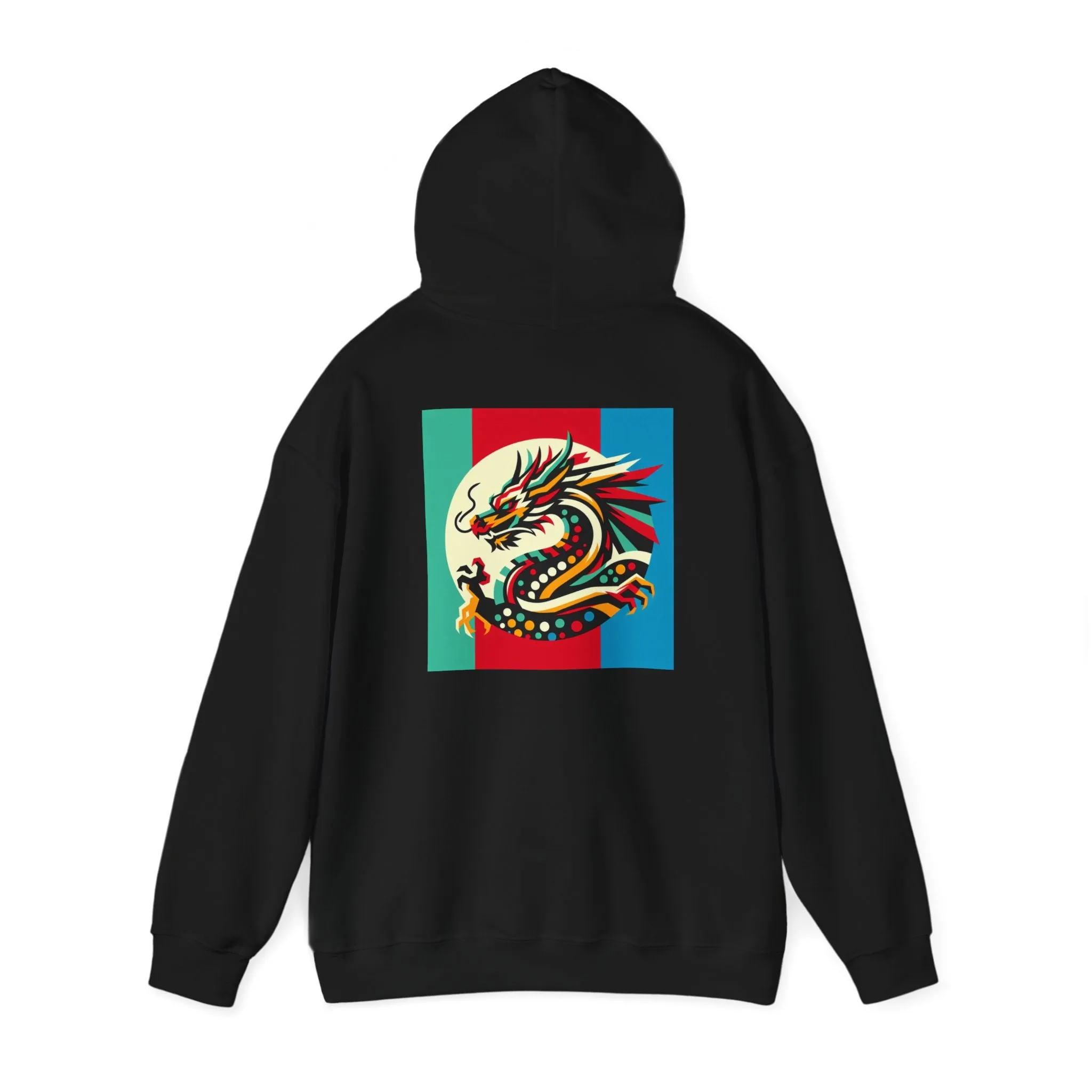 Dragon Divided Pop Art – Colorblock Myth Drop