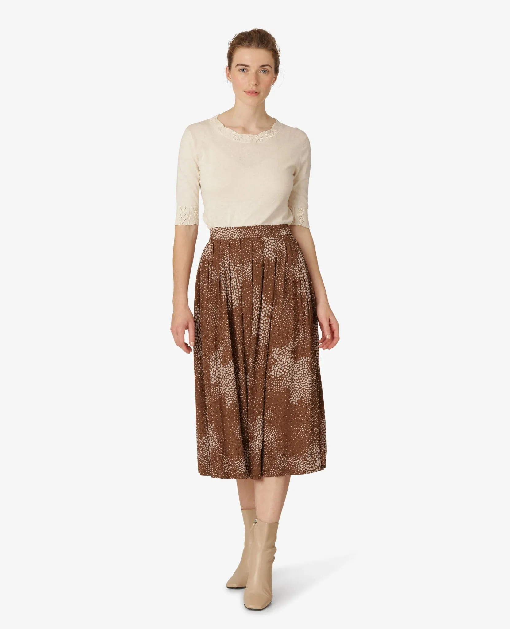 ESSENTIAL COTTON MELANGE PULLOVER