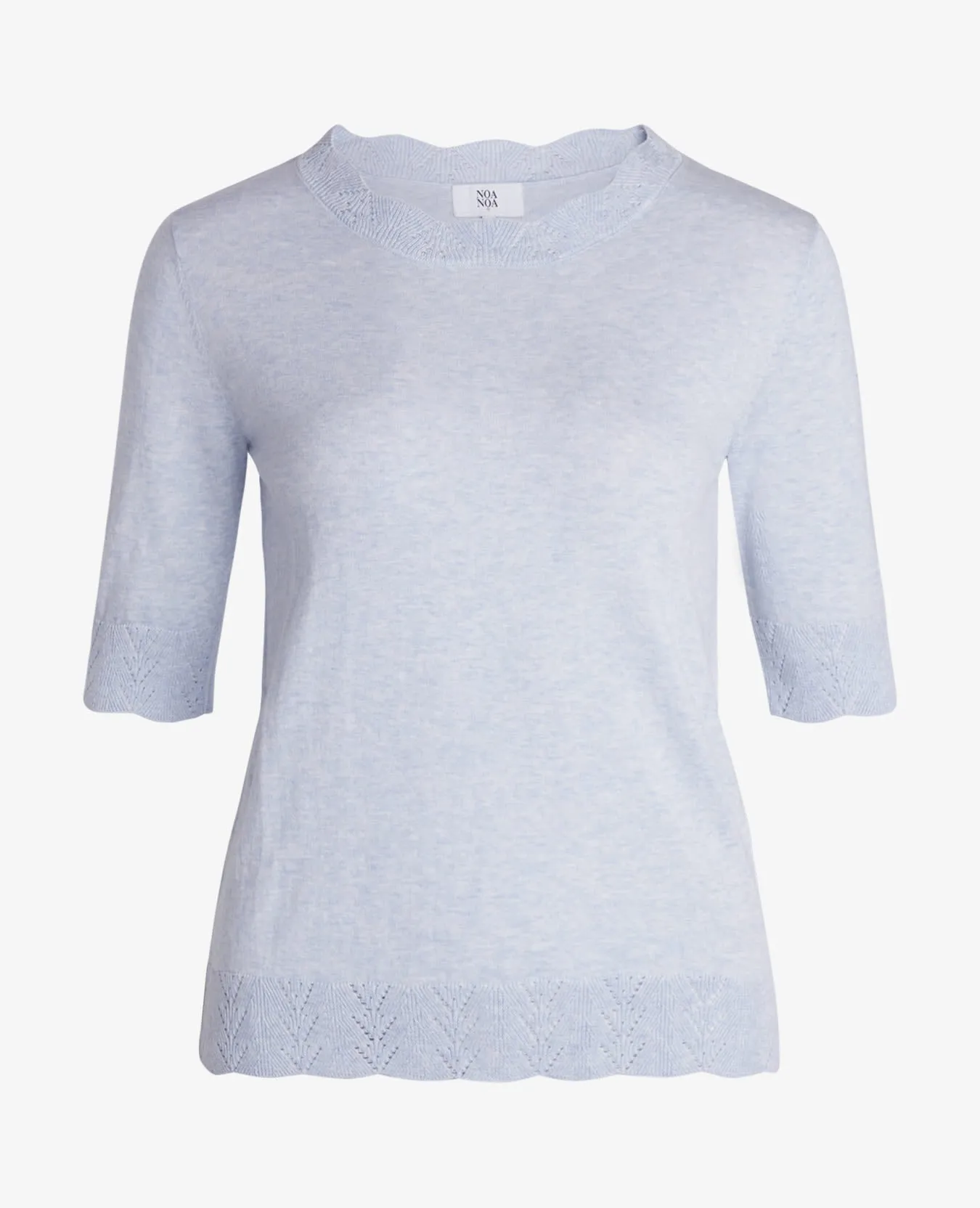 ESSENTIAL COTTON MELANGE PULLOVER