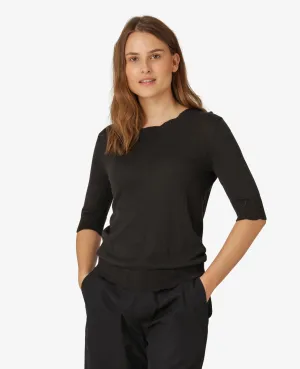 ESSENTIAL COTTON MELANGE PULLOVER