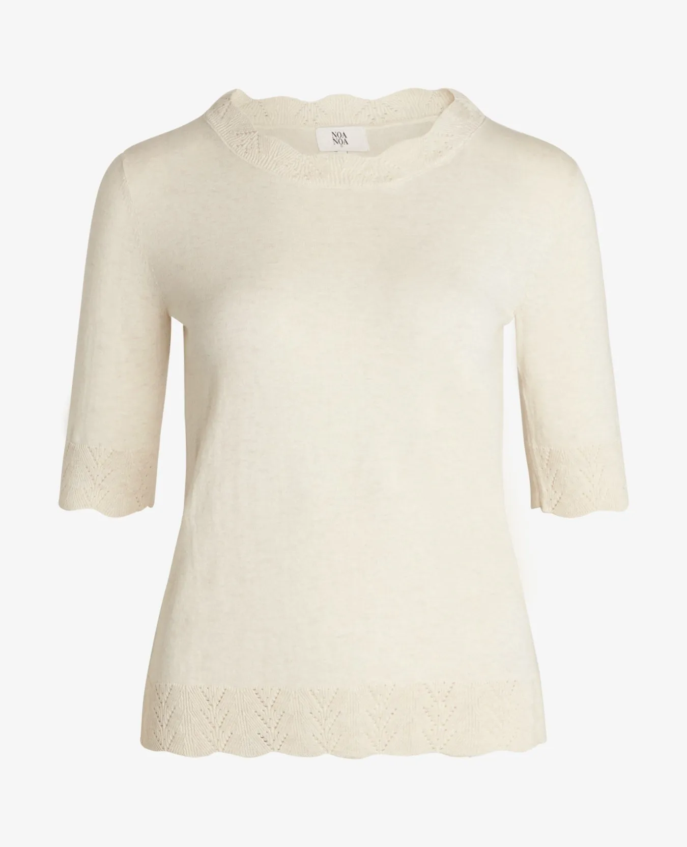 ESSENTIAL COTTON MELANGE PULLOVER