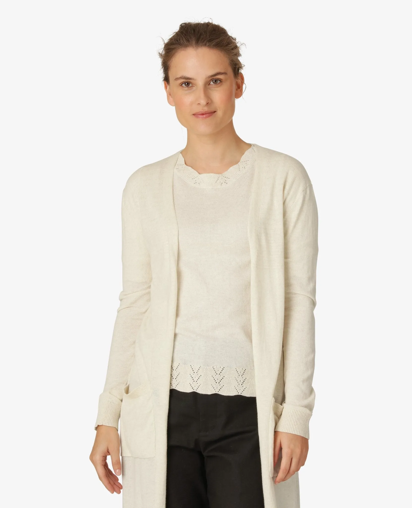 ESSENTIAL COTTON MELANGE PULLOVER
