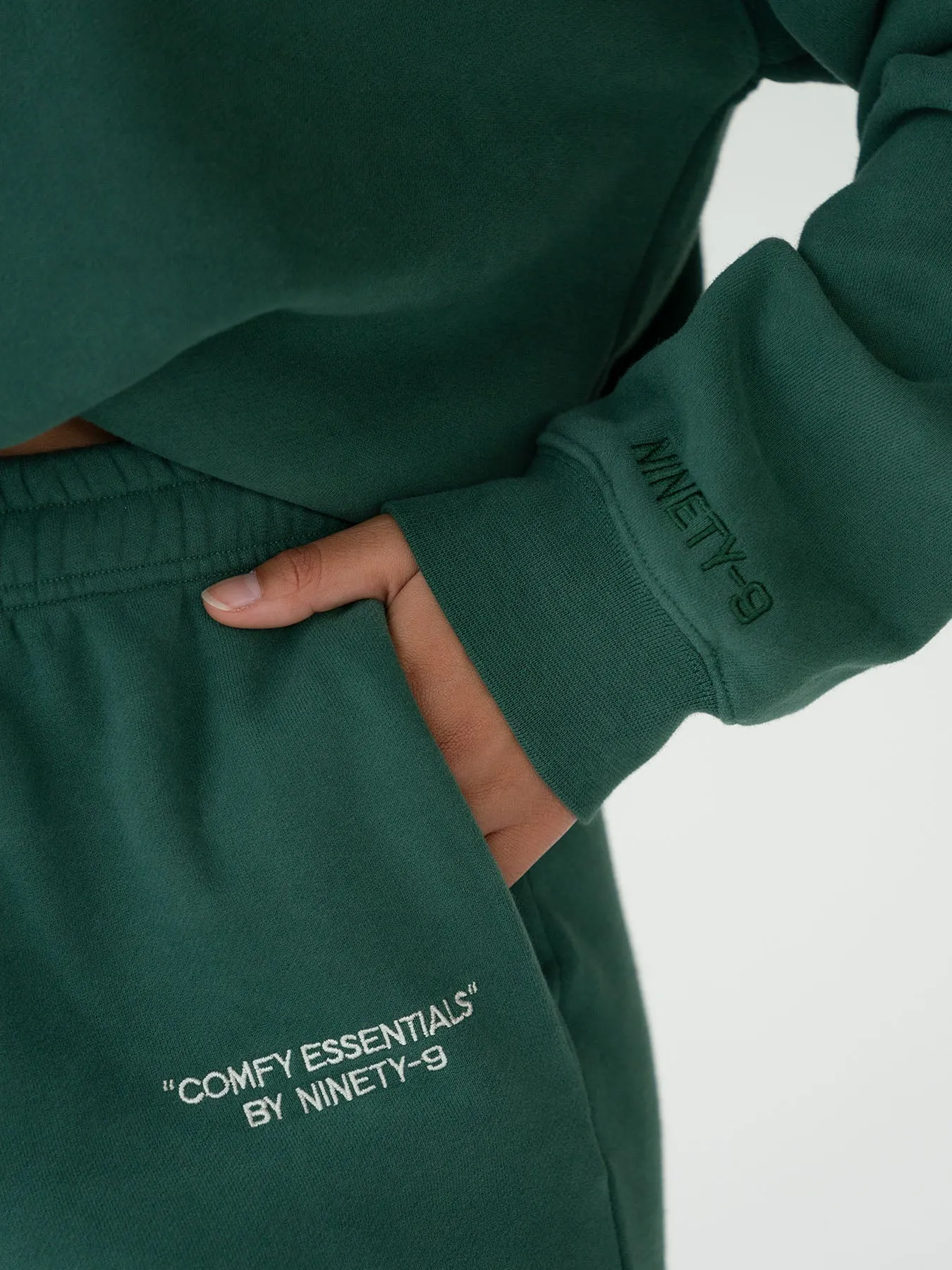 ESSENTIALS - College Sweater  •  Forest Green