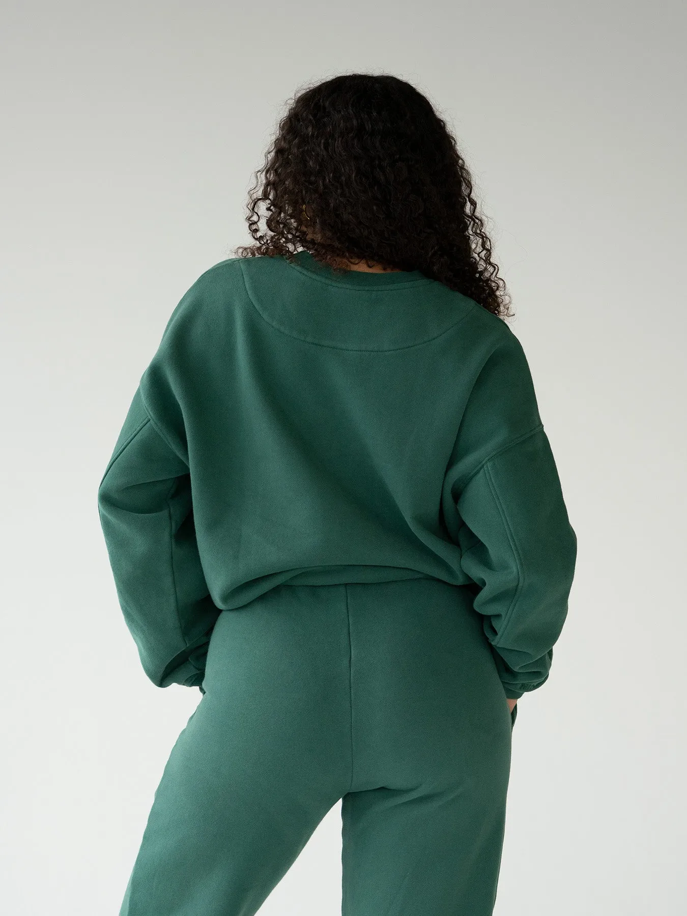 ESSENTIALS - College Sweater  •  Forest Green