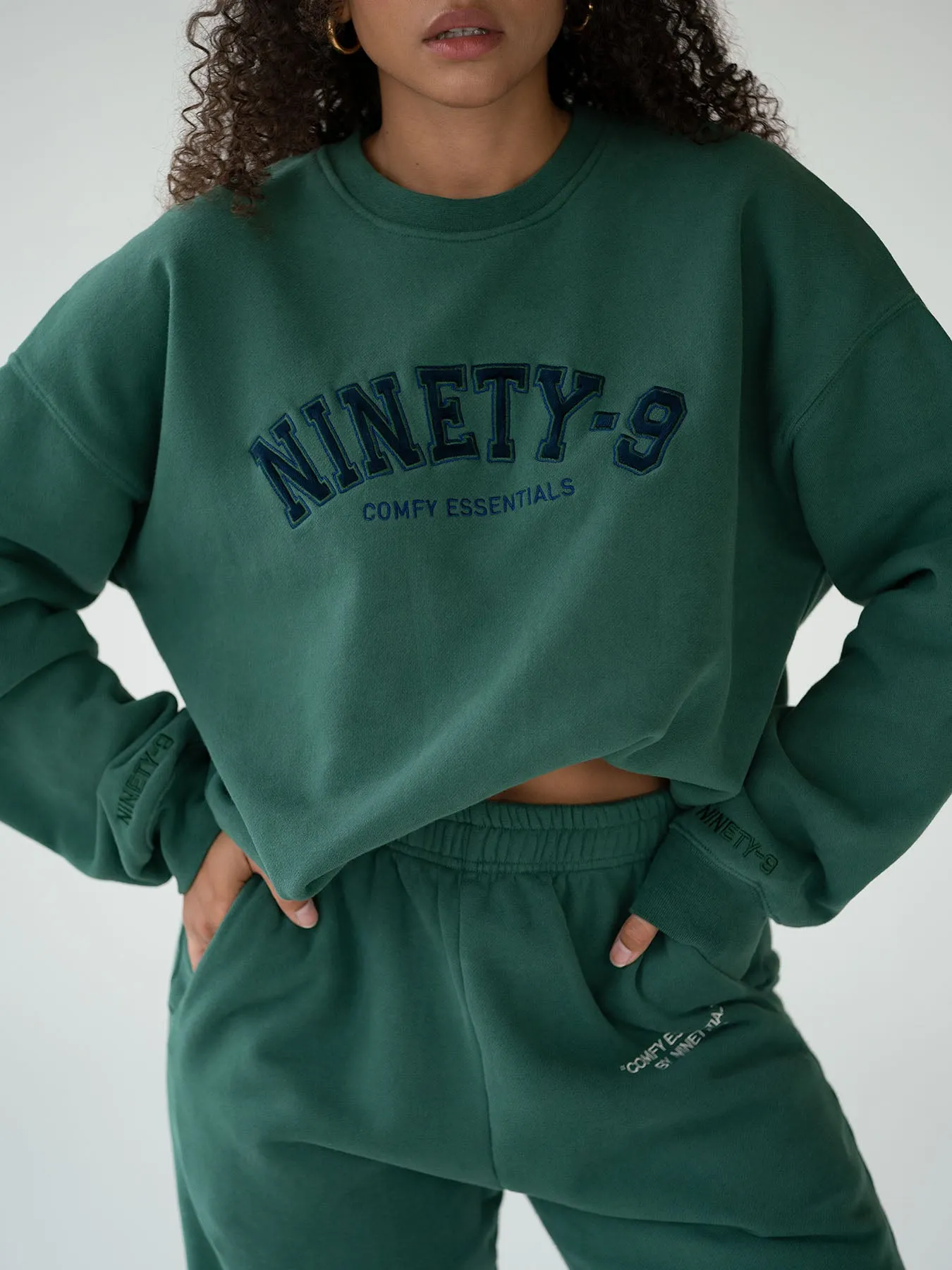 ESSENTIALS - College Sweater  •  Forest Green