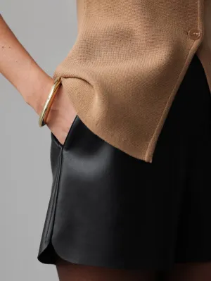 Faux Leather Shorts