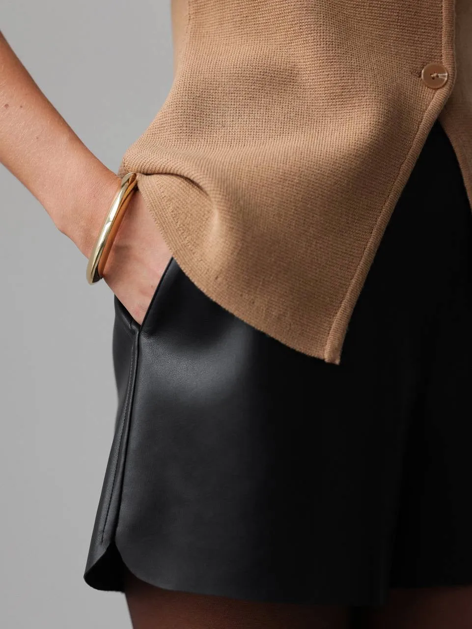 Faux Leather Shorts