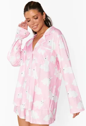 Favorite PJ Set-Pink Bunnies