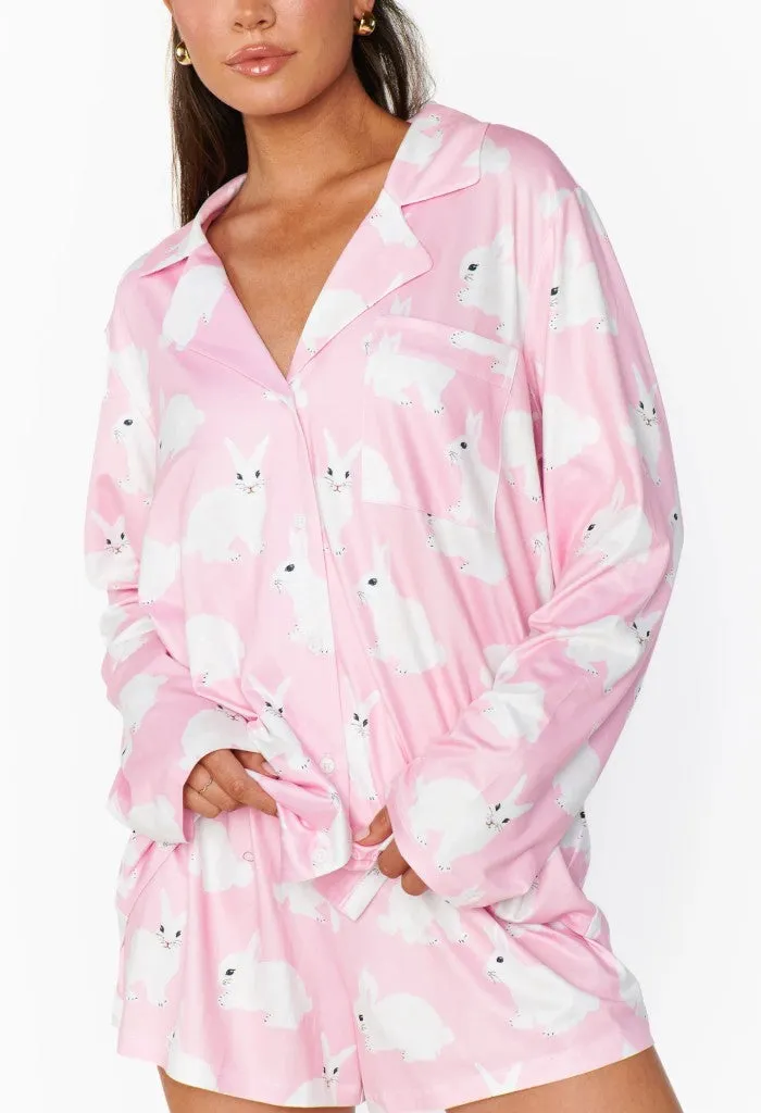 Favorite PJ Set-Pink Bunnies