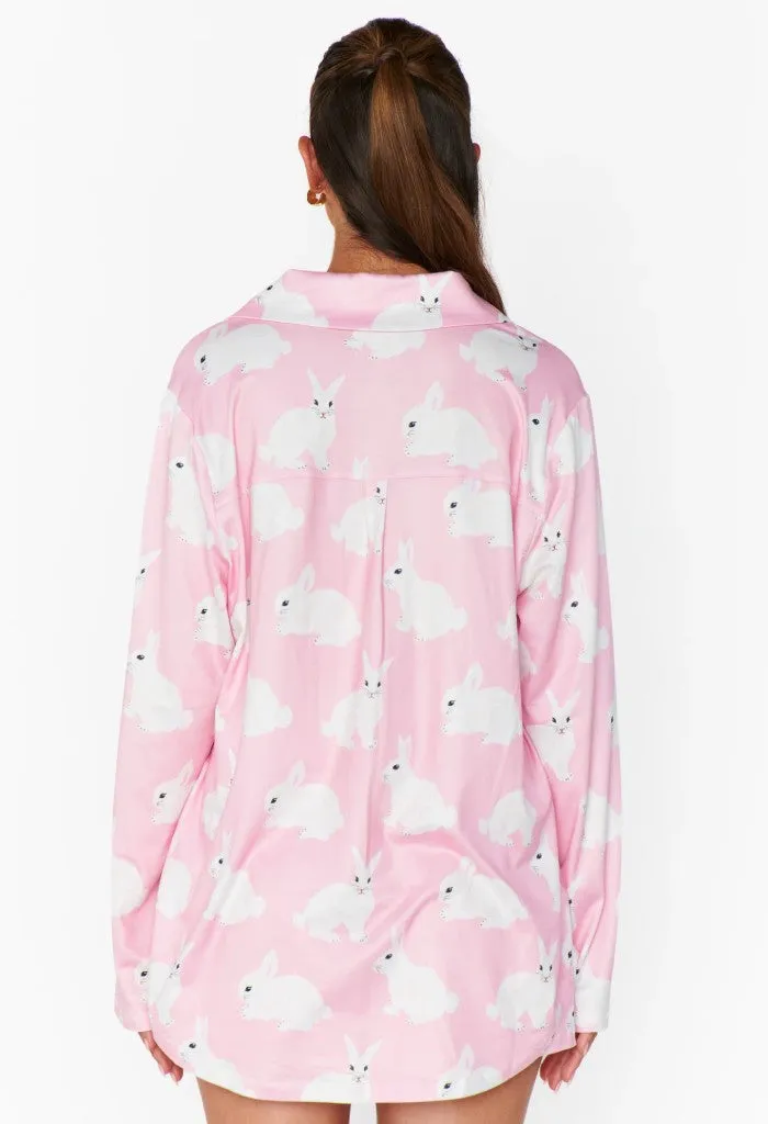 Favorite PJ Set-Pink Bunnies
