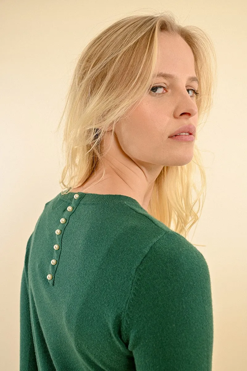 FINE SWEATER, BEADED DETAILS