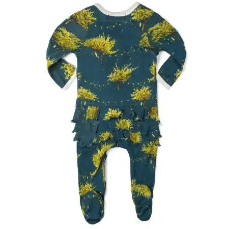 Firefly Ruffle Zippered Footie