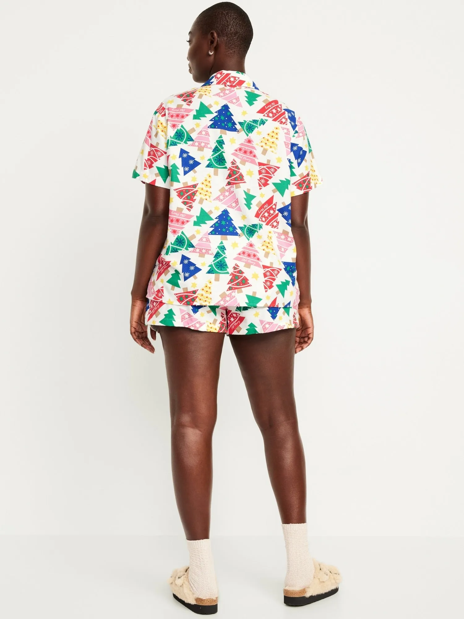 Flannel Pajama Short Set
