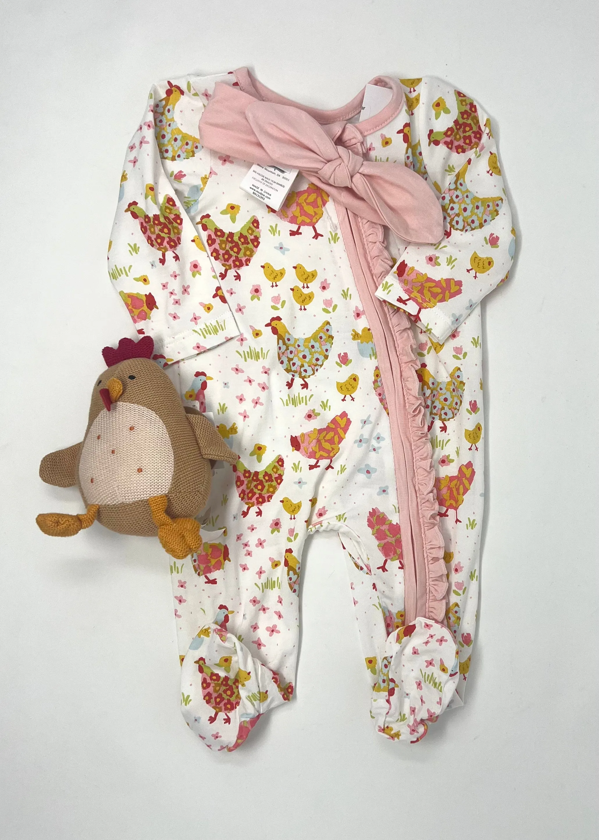 Floral Chicken Baby Sleeper