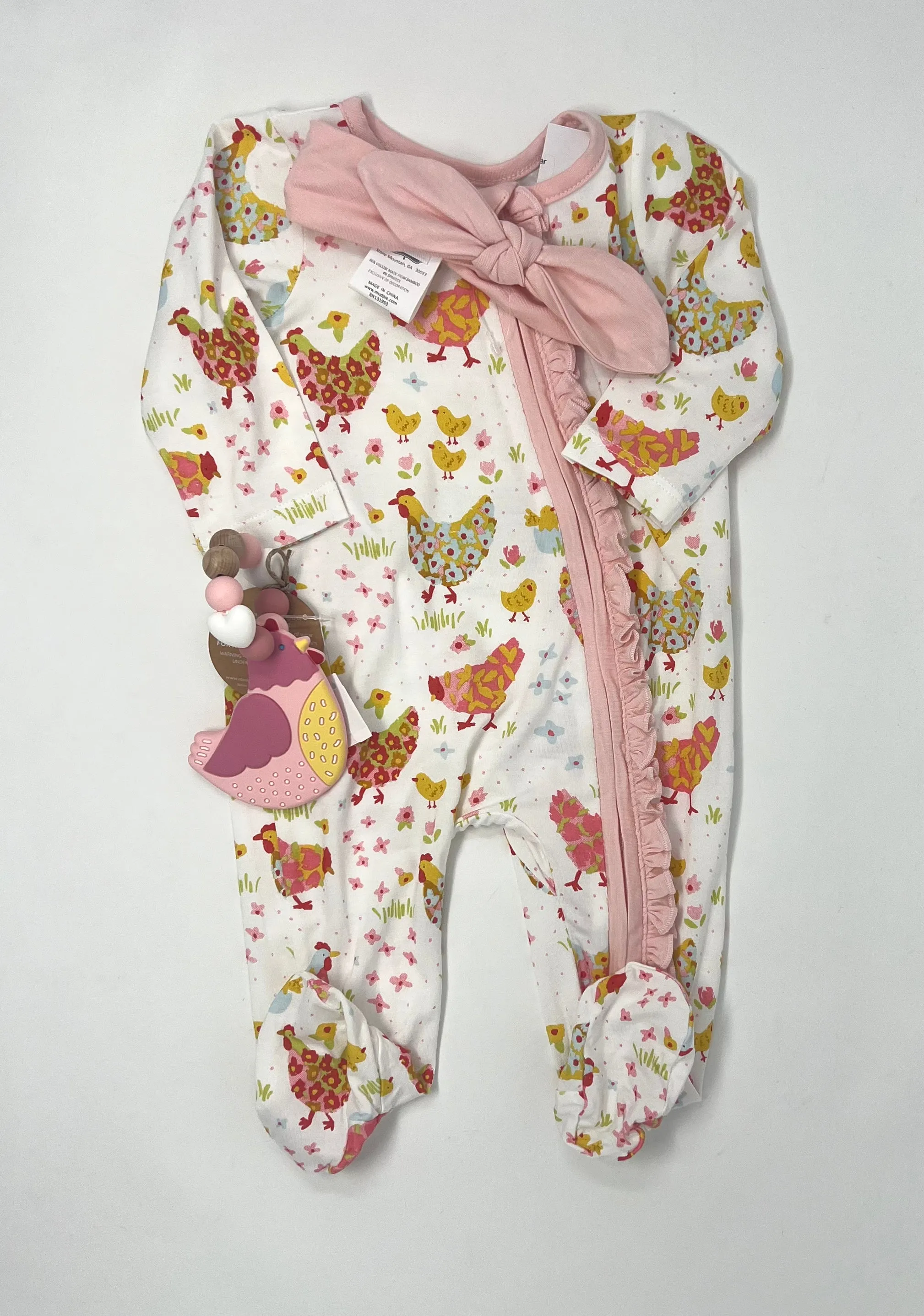 Floral Chicken Baby Sleeper