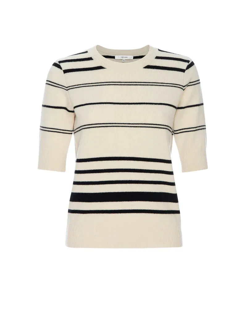 FRAME Striped S/S Sweater
