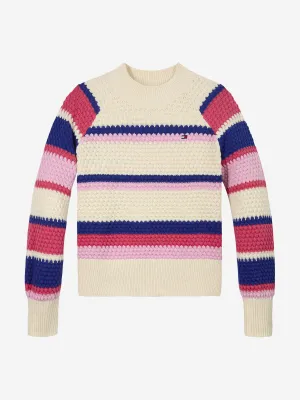 Girls Striped Jumper in Multicolour
