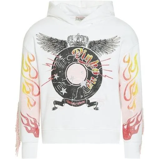 Girls White 'Rock the World' Hoodie