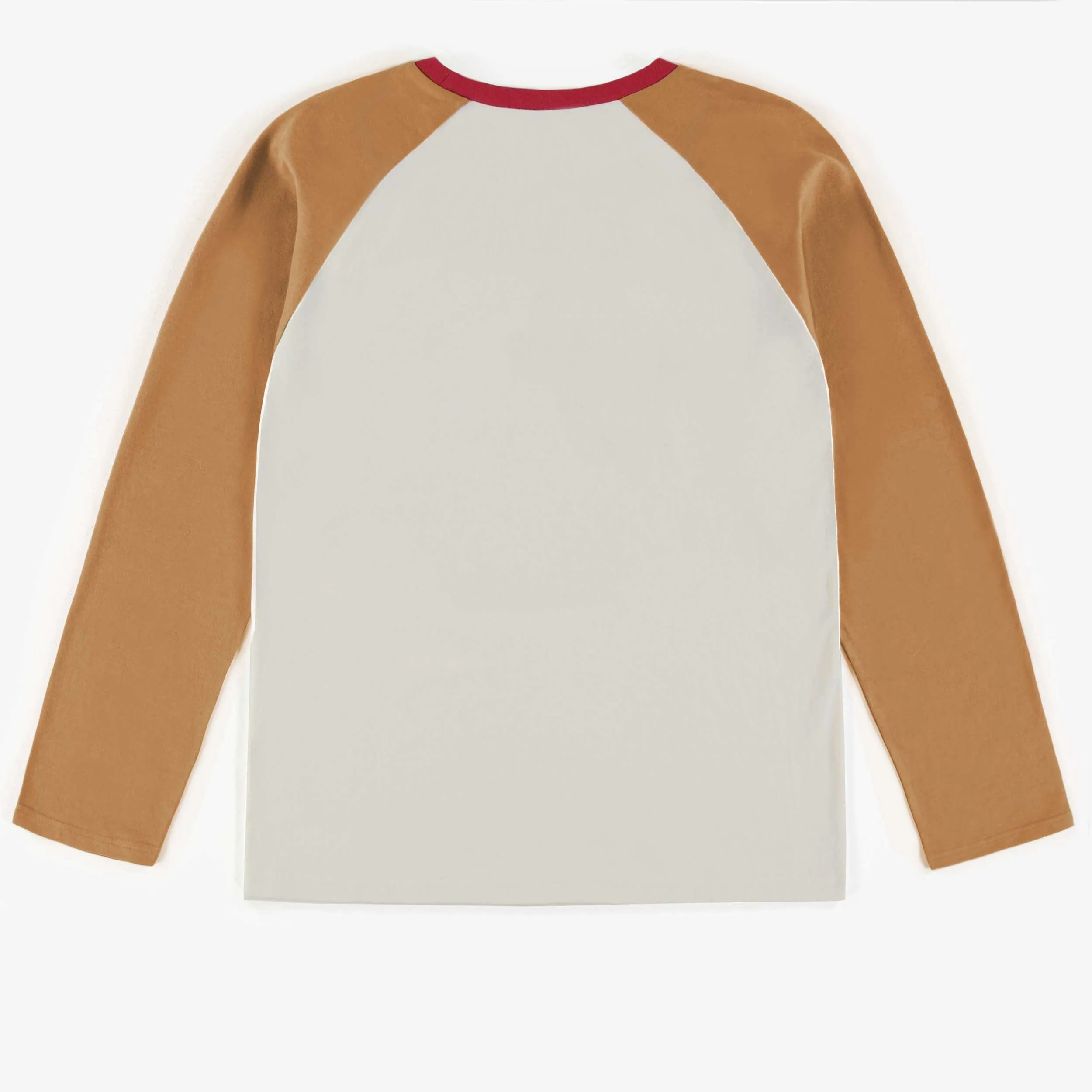 Haut de pyjama crème et caramel des Fêtes, adulte || Holiday cream and caramel pajamas top, adult