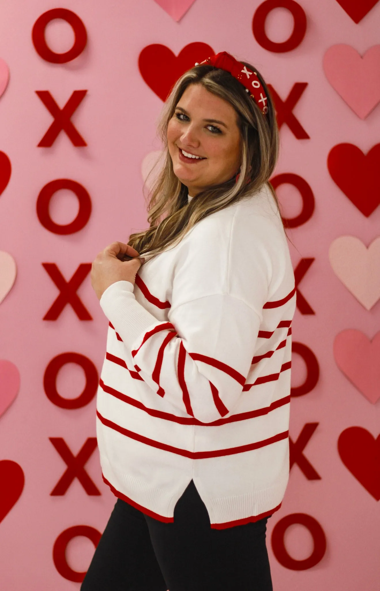 Heart on Fire Striped Sweater