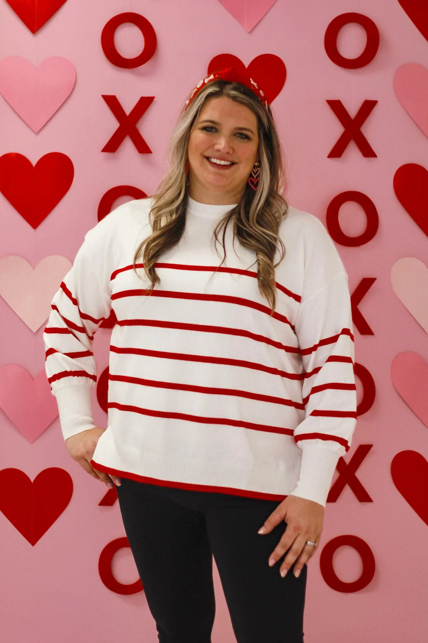 Heart on Fire Striped Sweater