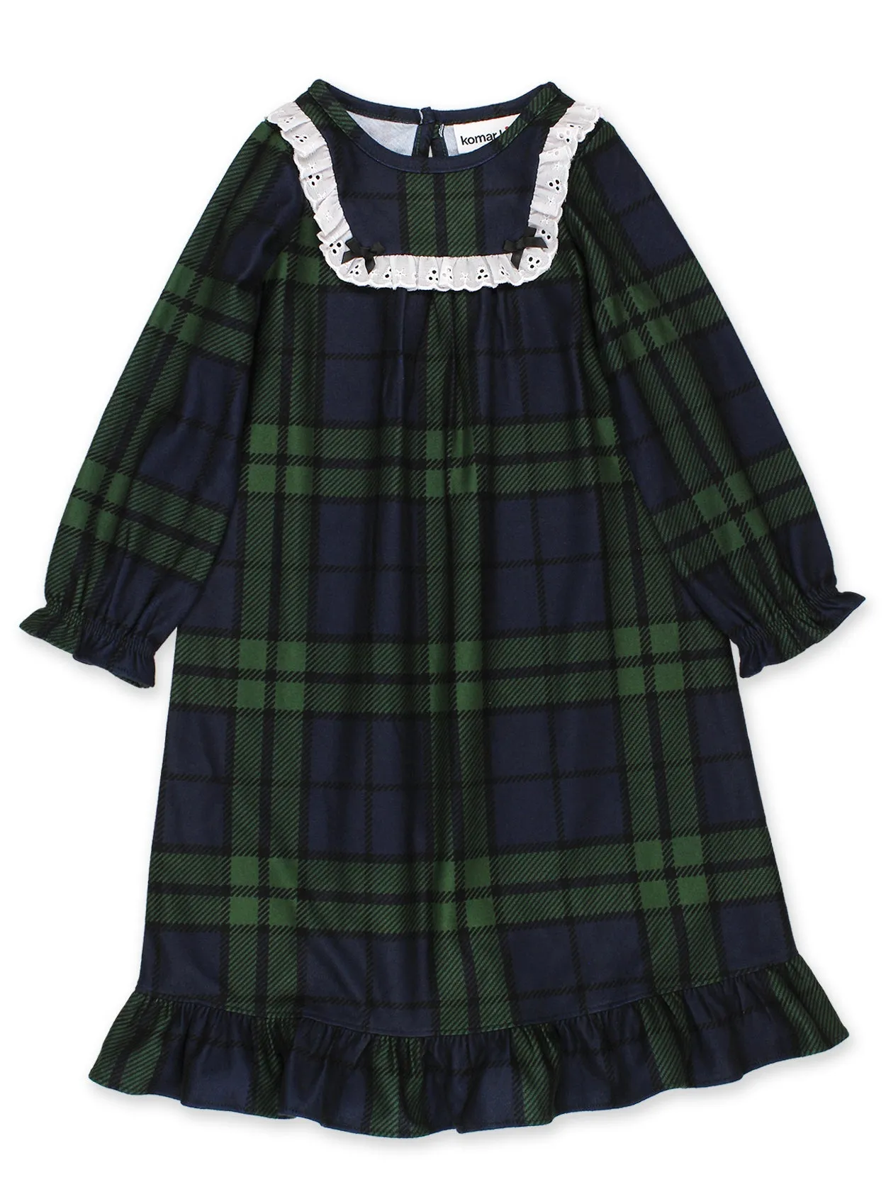 Holiday Blue Green Plaid Nightgown