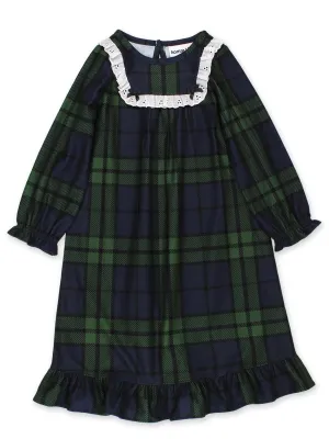 Holiday Blue Green Plaid Nightgown