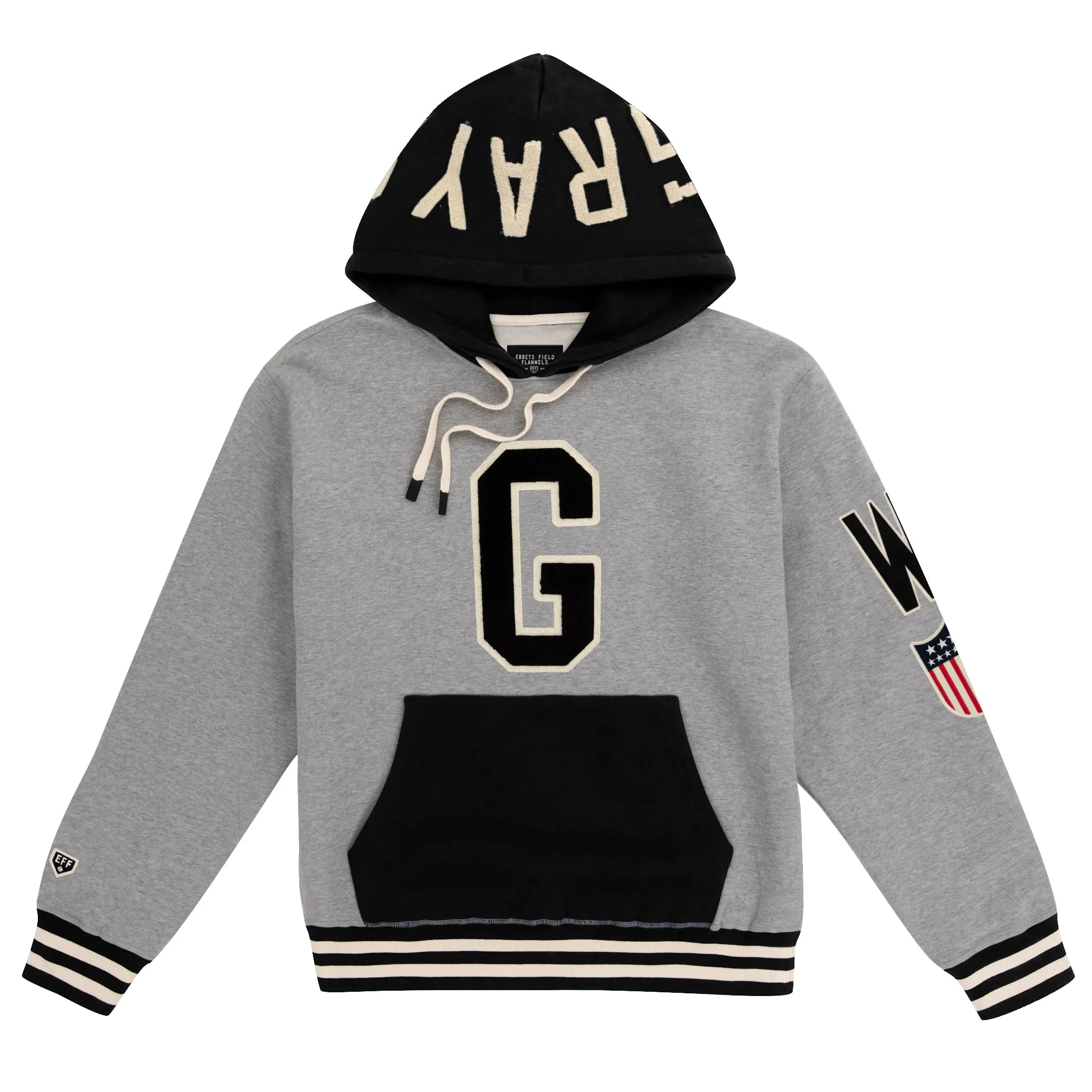 Homestead Grays Vintage Inspired NLB Colorblock Hoodie