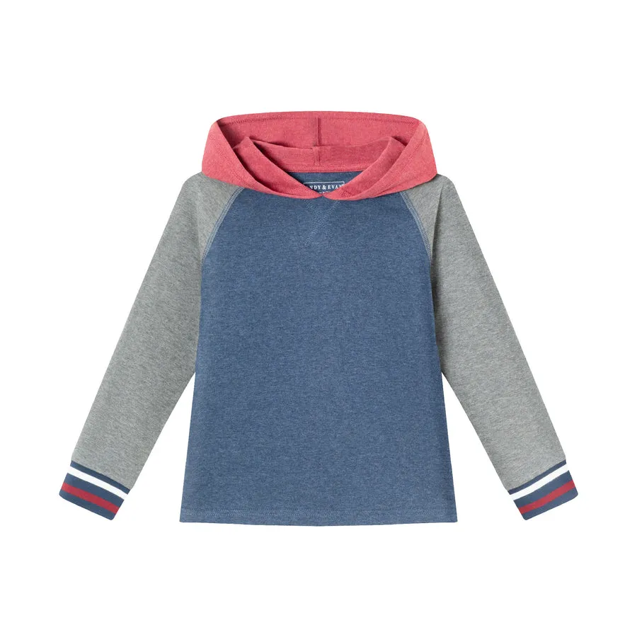 Hooded Colorblock Jersey Tee